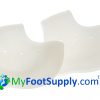 Gel heel sleeve, cracked heels, heel cracks, heel fissures, heel calluses, callused heels, callus heels, dry heels, painful heels, heel pain, heel protector,