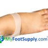Gel heel sleeve, cracked heels, heel cracks, heel fissures, heel calluses, callused heels, callus heels, dry heels, painful heels, heel pain, heel protector,